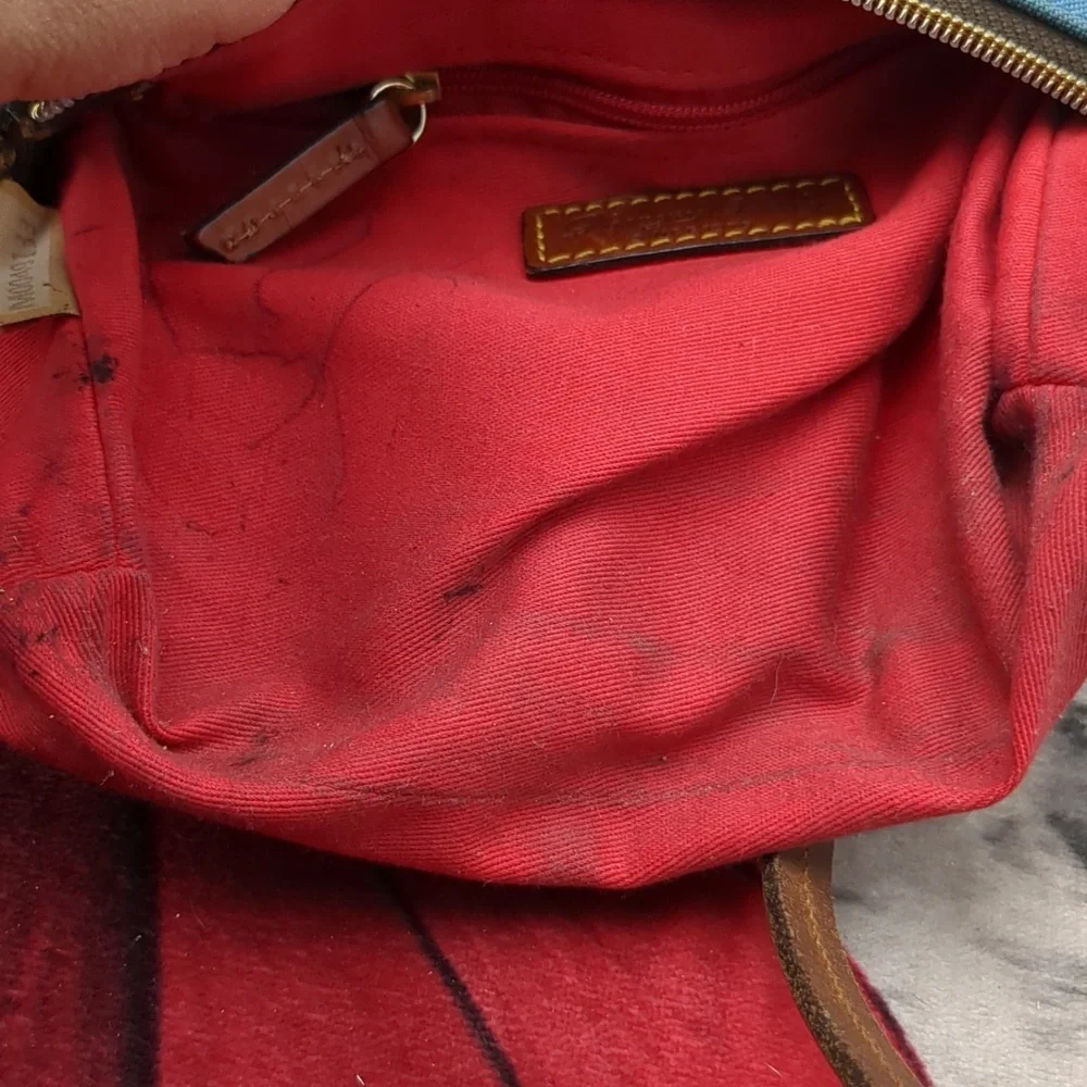Dooney & Bourke Blue Canvas Crossbody Bag